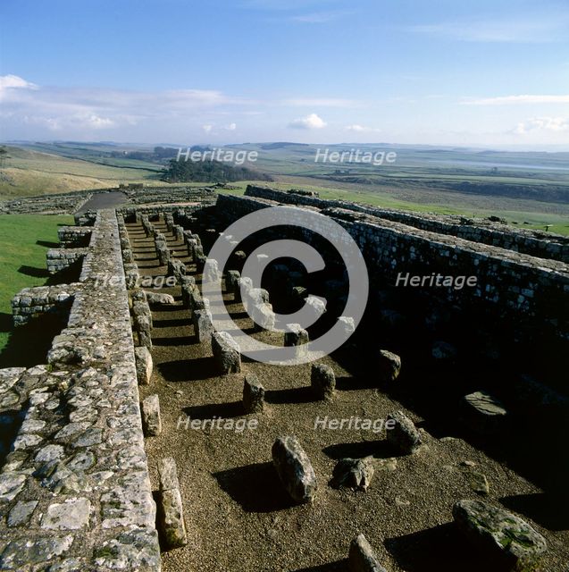 Granaries at Housesteads Fort, Hadrian's Wall, Northumberland, 2010. Creator: Unknown.