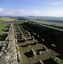Granaries at Housesteads Fort, Hadrian's Wall, Northumberland, 2010. Creator: Unknown