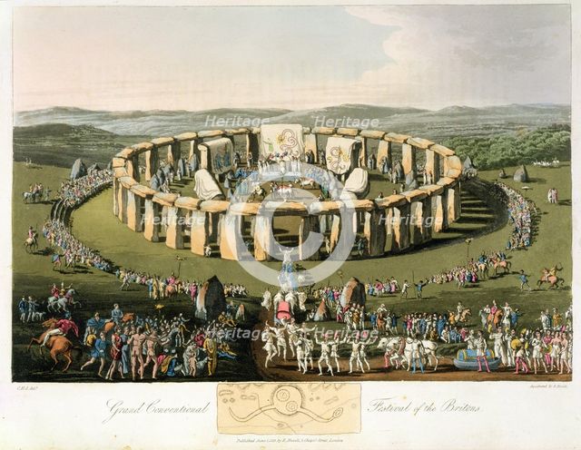 Grand Conventional Festival of the Britons, 1815. Creator: Havell, Robert I (1769-1832).