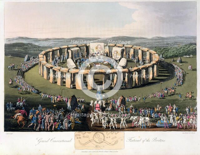 'Grand Conventional Festival of the Britons', 1815. Artist: Robert Havell