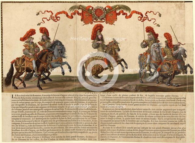 Grand Cavalcade Given in Paris in 1662, 1670. Creator: Silvestre, Israël, the Younger (1621-1691).