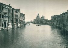 Grand Canal and Church of Santa Maria della Salute, Venice, Italy, 1927. Artist: Eugen Poppel
