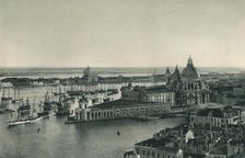 Grand Canal and Church of Santa Maria della Salute, Venice, Italy, 1927. Artist: Eugen Poppel