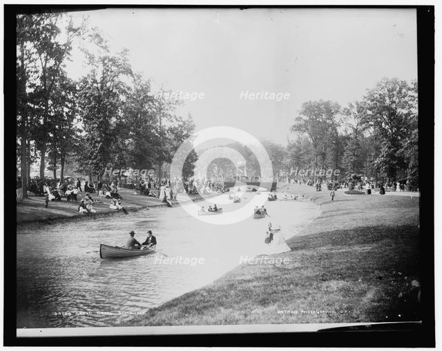 Grand Canal, Belle Isle, between 1880 and 1899. Creator: Unknown.