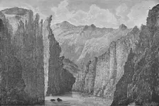 Grand Cañon 1883. Artist: G. Wyand