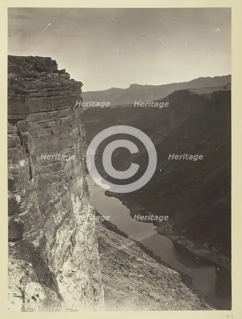 Grand Cañon, Colorado River, Near Paria Creek, Looking East, 1872. Creator: William H. Bell.