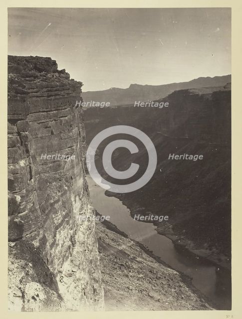 Grand Cañon, Colorado River, Near Paria Creek, Looking East, 1872. Creator: William H. Bell.