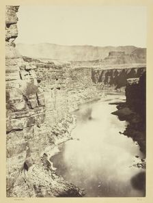 Grand Canon, Colorado River, Near Paria Creek, Looking West, 1872. Creator: William H. Bell