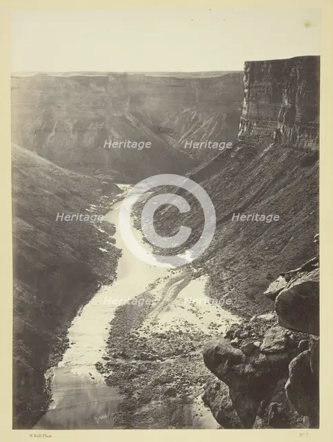 Grand Cañon, Colorado River, Near Paria Creek, Looking West, 1872. Creator: William H. Bell.