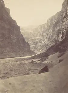 Grand Cañon of the Colorado River, Mouth of Kanab Wash, looking West, 1872. Creator: William H. Bell