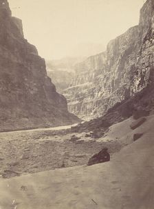 Grand Cañon of the Colorado River, Mouth of Kanab Wash, looking West, 1872. Creator: William H. Bell