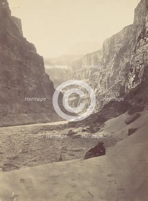 Grand Cañon of the Colorado River, Mouth of Kanab Wash, looking West, 1872. Creator: William H. Bell.