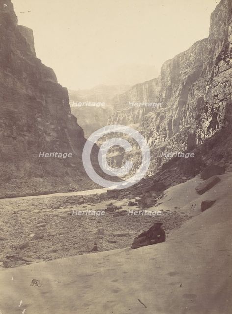 Grand Cañon of the Colorado River, Mouth of Kanab Wash, looking West, 1872. Creator: William H. Bell.