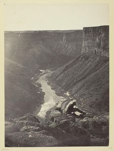 Grand Cañon of the Colorado River, Mouth of Kanab Wash, Looking West, 1872. Creator: William H. Bell