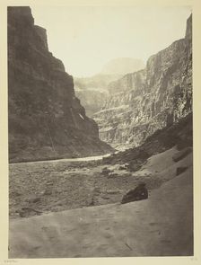 Grand Cañon of the Colorado River, Mouth of Kanab Wash, Looking West, 1872. Creator: William H. Bell