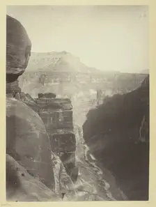 Grand Cañon of the Colorado River, Mouth of Kanab Wash, Looking East, 1872. Creator: William H. Bell