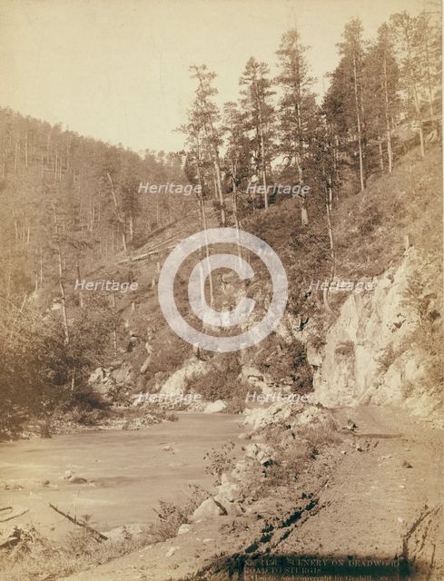 Grand Canyon Elk Canyon on Black Hills and Ft P RR, 1890. Creator: John C. H. Grabill.
