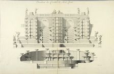 Grand Cascade of Saint-Cloud, facade. Creator: Jean-Baptiste-Alexandre Le Blond