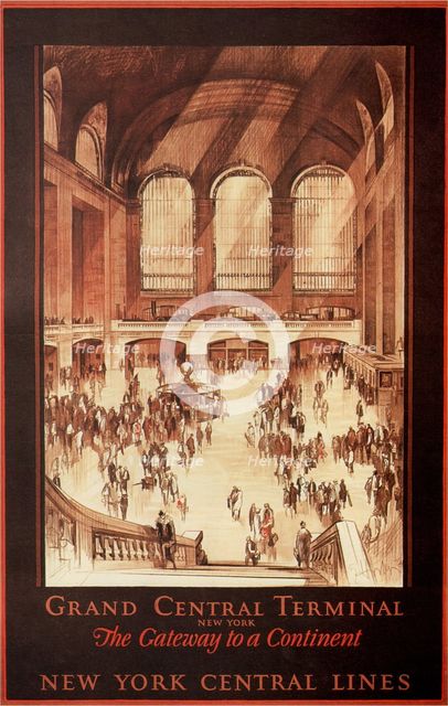 Grand Central Terminal, New York, 1927. Artist: Horter, Earl (1881-1940)