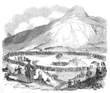Grand Archery Meeting at Edinburgh, 1844. Creator: Unknown