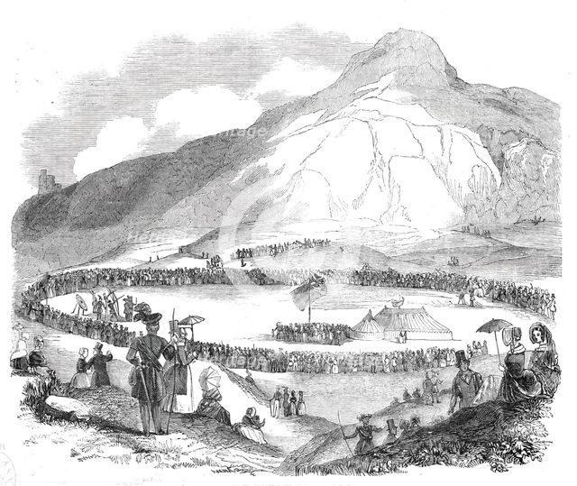 Grand Archery Meeting at Edinburgh, 1844. Creator: Unknown.