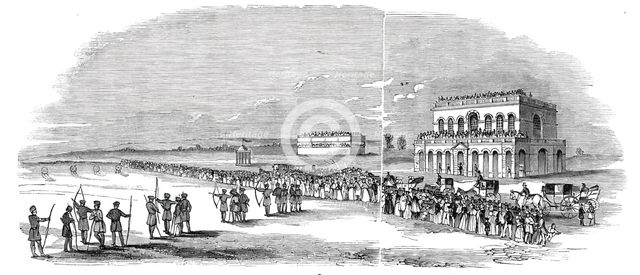 Grand archery meeting at York, 1844. Creator: Unknown.