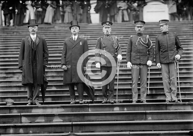 Grand Army of The Republic - Unidentified; Acting Secretary of War Oliver; Acting Chief..., 1910. Creator: Harris & Ewing.
