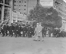 Grand Army of The Republic - Unit in Draft Parade of D.C. 2 Confederate Soldiers in Foreground, 1917 Creator: Harris & Ewing