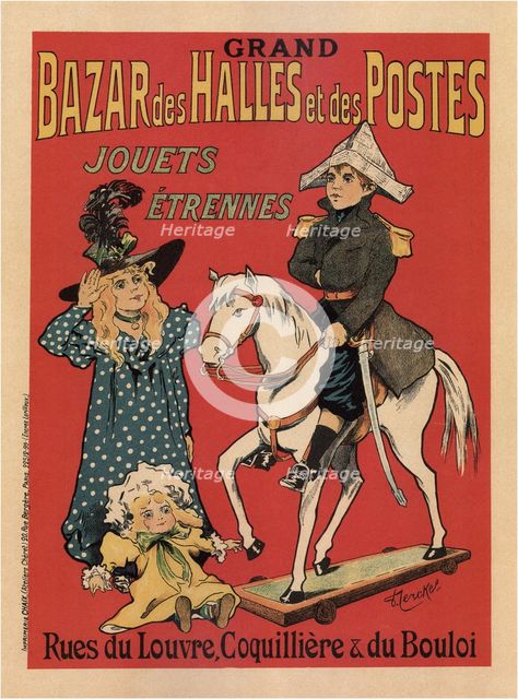 Grand Bazar des Halles et des Postes, 1899. Artist: Fernel, Fernand (1872-1934)