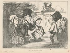 Grand bal a petit orchestre... (recto); Une société en nom collectif (verso), 19th century. Creator: Honore Daumier