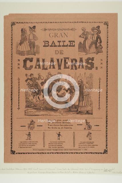 Grand Ball of Calaveras, 1906. Creator: José Guadalupe Posada.