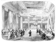 Grand Banquet to the Knights of St. Patrick, in Dublin Castle, 1857. Creator: Unknown
