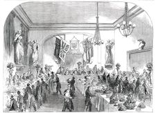 Grand Banquet to the Lord Mayor of London, at Hastings, 1850. Creator: Unknown
