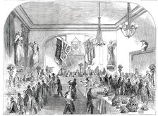 Grand Banquet to the Lord Mayor of London, at Hastings, 1850. Creator: Unknown