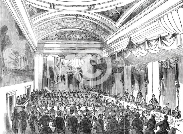 Grand Banquet to Sir H. Pottinger, at Manchester, 1844. Creator: Unknown.