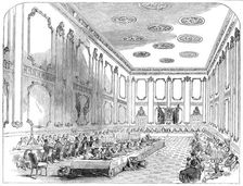 Grand Banquet of the Officers of the Coldstream Guards, in St. James's Palace, 1850. Creator: Unknown