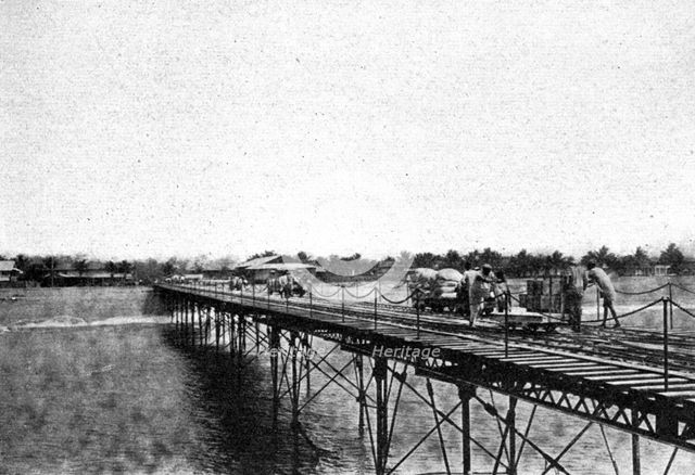 ''Grand Bassam. Le wharf; L'Ouest Africain', 1914. Creator: Unknown.