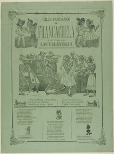 Grand Dance and Wild Party of All the Calaveras, n.d. Creator: José Guadalupe Posada