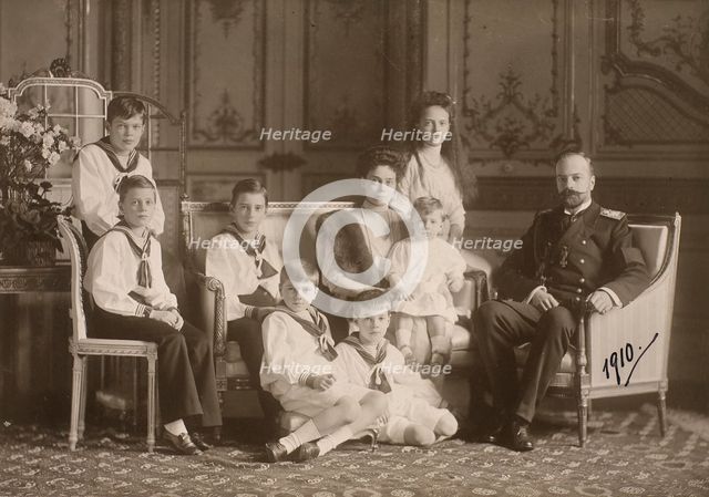 Grand Duchess Xenia Alexandrovna (1875-1960) with her husband Grand Duke Alexander Mikhailovich (186