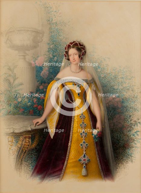 Grand Duchess Anna Pavlovna of Russia (1795-1865), Queen of the Netherlands, 1845.