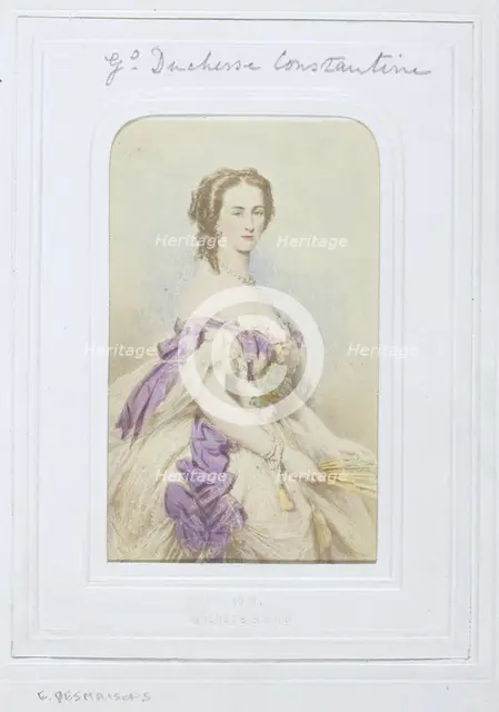 Grand Duchess Constantine, 1860-69. Creator: Émile Desmaisons.