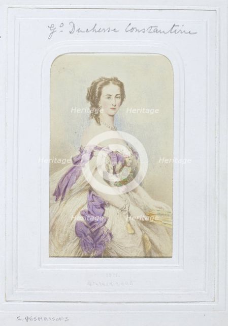 Grand Duchess Constantine, 1860-69. Creator: Émile Desmaisons.