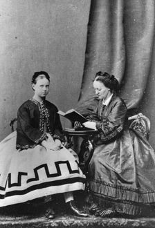 Grand Duchess Maria Alexandrovna of Russia with Anna Tyutcheva, 1864