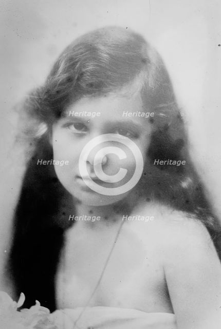 Grand Duchess Maria Kirillovna of Russia as a child, 1910s. Artist: Anon