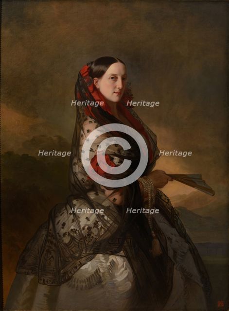 Grand Duchess Maria Nikolaevna of Russia (1819-1876), Duchess of Leuchtenberg, ca 1856-1857.
