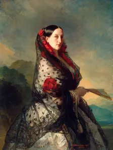 Grand Duchess Maria Nikolaevna of Russia, 1857. Artist: Franz Xaver Winterhalter