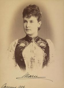 Grand Duchess Maria Pavlovna of Russia (1854-1920), 1886