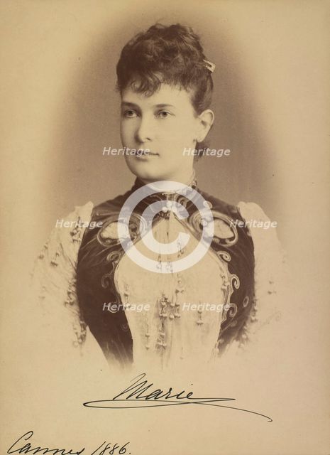 Grand Duchess Maria Pavlovna of Russia (1854-1920), 1886.