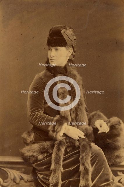 Grand Duchess Maria Pavlovna of Russia (1854-1920), c. 1880.