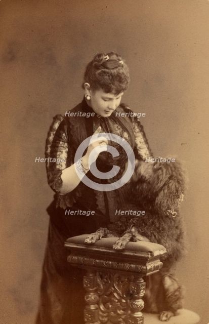 Grand Duchess Maria Pavlovna of Russia (1854-1920), ca 1885.